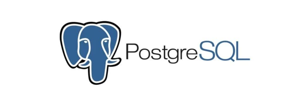 blue and black PostgreSQL image on white background