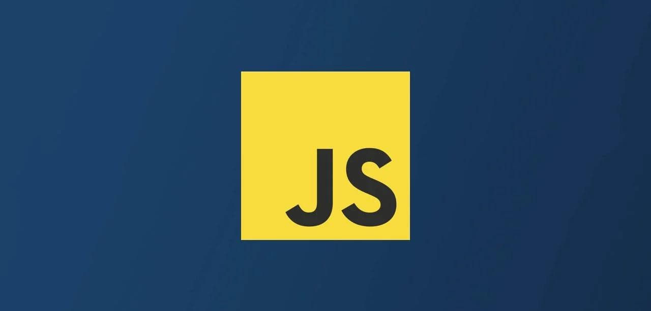 yellow Javascript logo on navy background